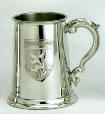 Scotland Fine English Pewter Tankard